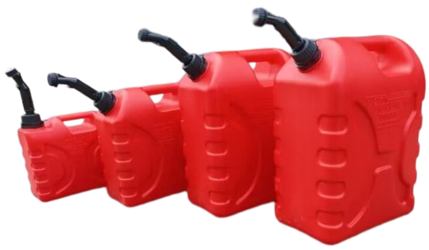 Kanister und Kraftstofftank aus Kunststoff zum Aufbewahren von Benzin, Diesel, Kerosin und Wasser